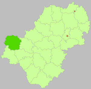 Спас-Деменский район на карте