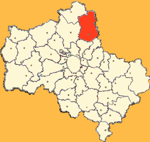 Сергиево-Посадский муниципальный район на карте