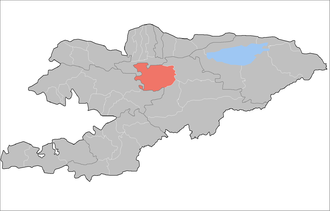 Жумгальский район на карте