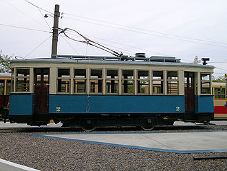 Трамвайный вагон серии Х в нижегородском музее горэлектротранспорта